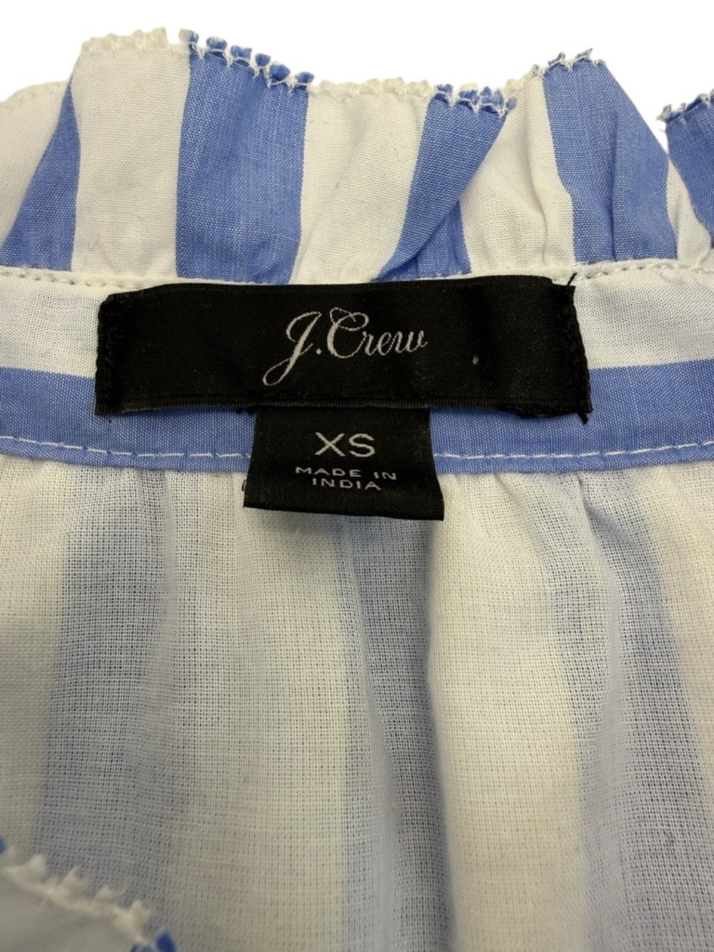 J. Crew Tiered Striped Dress XS Blue/White - Picture 16 of 16